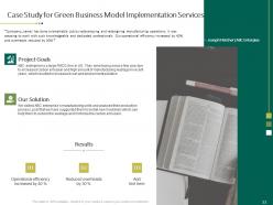 Green Business Model Implementation Proposal Powerpoint Presentation Slides