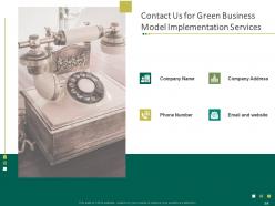 Green Business Model Implementation Proposal Powerpoint Presentation Slides