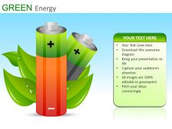 Green energy powerpoint presentation slides db