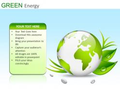 Green energy powerpoint presentation slides db