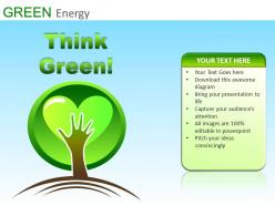 Green energy powerpoint presentation slides db