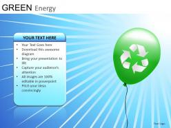 Green energy powerpoint presentation slides db