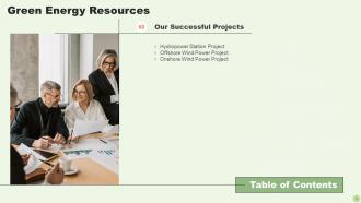 Green Energy Resources Powerpoint Presentation Slides