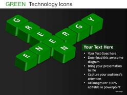 Green technology icons powerpoint presentation slides db