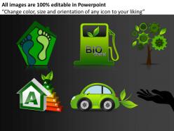 Green technology icons powerpoint presentation slides db