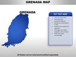 Grenada country powerpoint maps