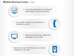 Growth chart computer phone charging ppt icons graphics