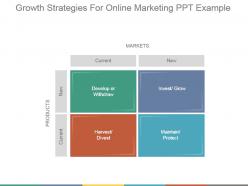 Growth strategies for online marketing ppt example