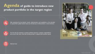 Guide To Introduce New Product Portfolio In The Target Region Powerpoint Presentation Slides