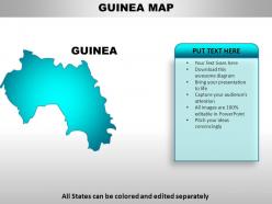 Guinea country powerpoint maps