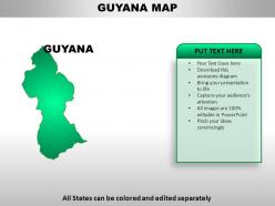 Guyana country powerpoint maps