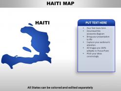 Haiti country powerpoint maps