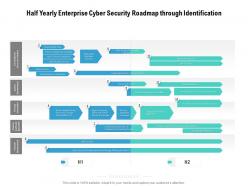 Half yearly enterprise cyber security roadmap through identification