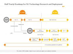 Half yearly roadmap for 5g technology research and deployment