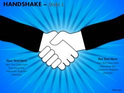 Handshake style 1 powerpoint slides