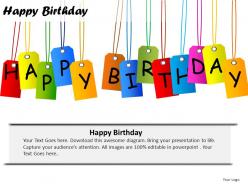 Happy birthday powerpoint presentation slides