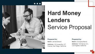 Hard Money Lenders Service Proposal Powerpoint Presentation Slides