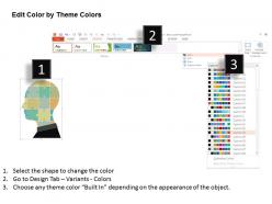 Head puzzle for social media apps flat powerpoint design