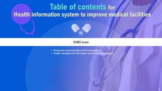 Health Information System To Improve Medical Facilities Powerpoint Presentation Slides Appealing Impactful