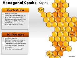 Hexagonal combs