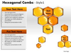 Hexagonal combs