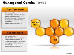 Hexagonal combs