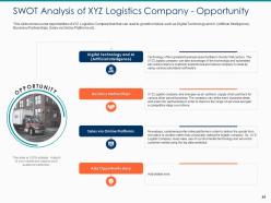 Hike in freight costs due to rise in fuel prices in logistic company case competition complete deck