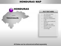 Honduras country powerpoint maps