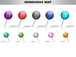 Honduras country powerpoint maps