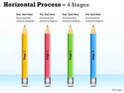 Horizontal process 4 stages ppt diagram 7