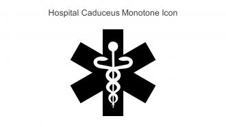 Hospital Caduceus Monotone Icon In Powerpoint Pptx Png And Editable Eps Format