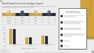 Hotel Budget Powerpoint Ppt Template Bundles Images Customizable