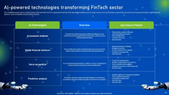 How AI Is Revolutionizing Finance Industry Powerpoint Presentation Slides AI CD Graphical Customizable