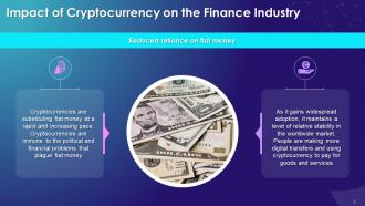 How Cryptocurrency Can Disrupt Financial Industry Training Ppt