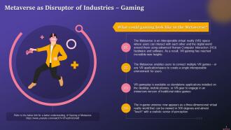 How Is Metaverse Powering Gaming Industry Training Ppt