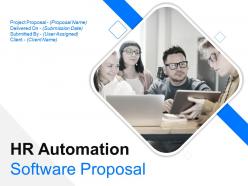 Hr automation software proposal powerpoint presentation slides