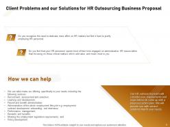 HR Outsourcing Business Proposal Powerpoint Presentation Slides