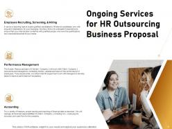 HR Outsourcing Business Proposal Powerpoint Presentation Slides