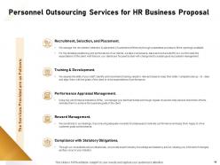 HR Outsourcing Business Proposal Powerpoint Presentation Slides