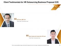 HR Outsourcing Business Proposal Powerpoint Presentation Slides