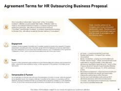 HR Outsourcing Business Proposal Powerpoint Presentation Slides