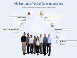 Hr template of global team introduction