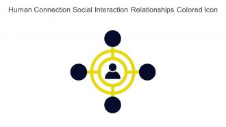 Human Connection Social Interaction Relationships Colored Icon In Powerpoint Pptx Png And Editable Eps Format