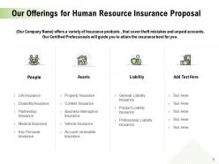 Human Resource Insurance Proposal Powerpoint Presentation Slides