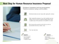 Human Resource Insurance Proposal Powerpoint Presentation Slides