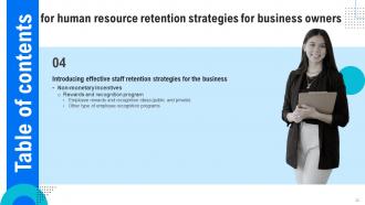 Human Resource Retention Strategies For Business Owners Powerpoint Presentation Slides Ideas Customizable