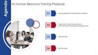 Human Resource Training Playbook Powerpoint Presentation Slides