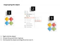 Ib four staged paper clip and icons flat powerpoint design