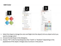 Ib four staged paper clip and icons flat powerpoint design