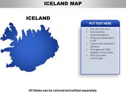 Iceland country powerpoint maps